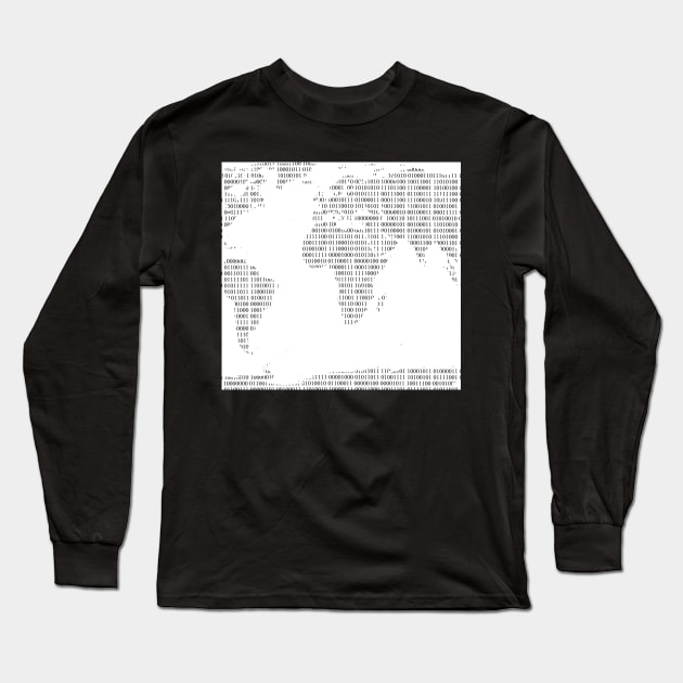 World map in Binary code Long Sleeve T-Shirt by Ur Destiny 